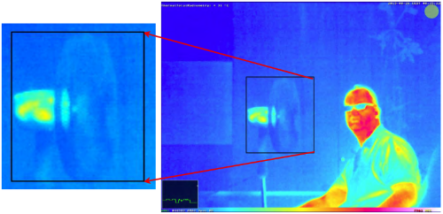 Пример изображения с камеры MOBOTIX Thermal